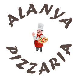 Alanya Pizzaria logo.
